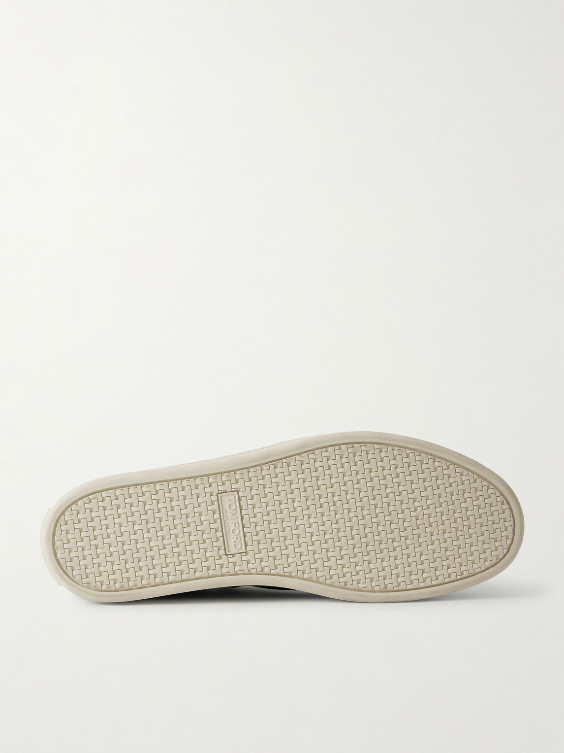 TOM FORD - Warwick Perforated Suede Sneakers - Gray