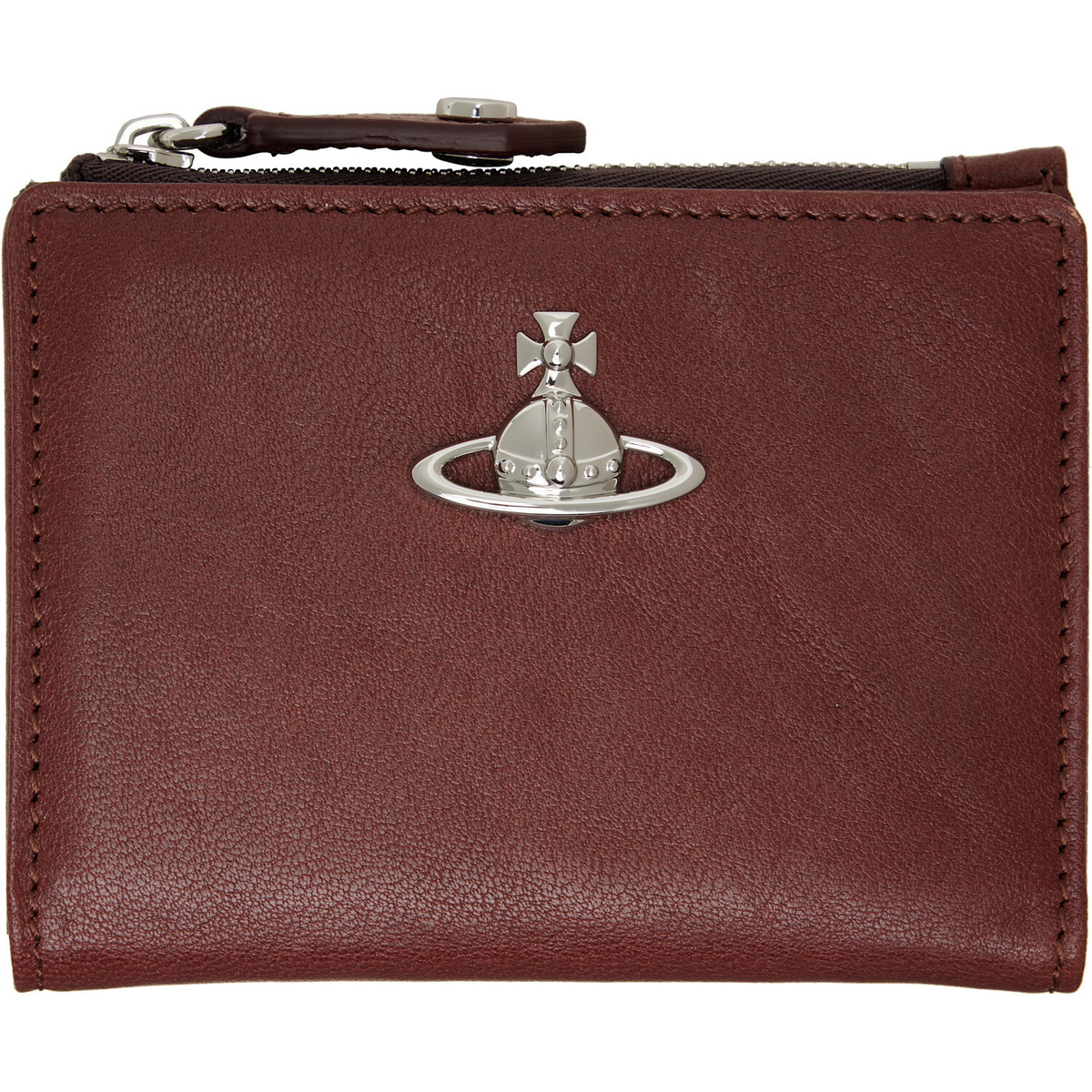 Vivienne Westwood Brown Slim Flap Card Holder
