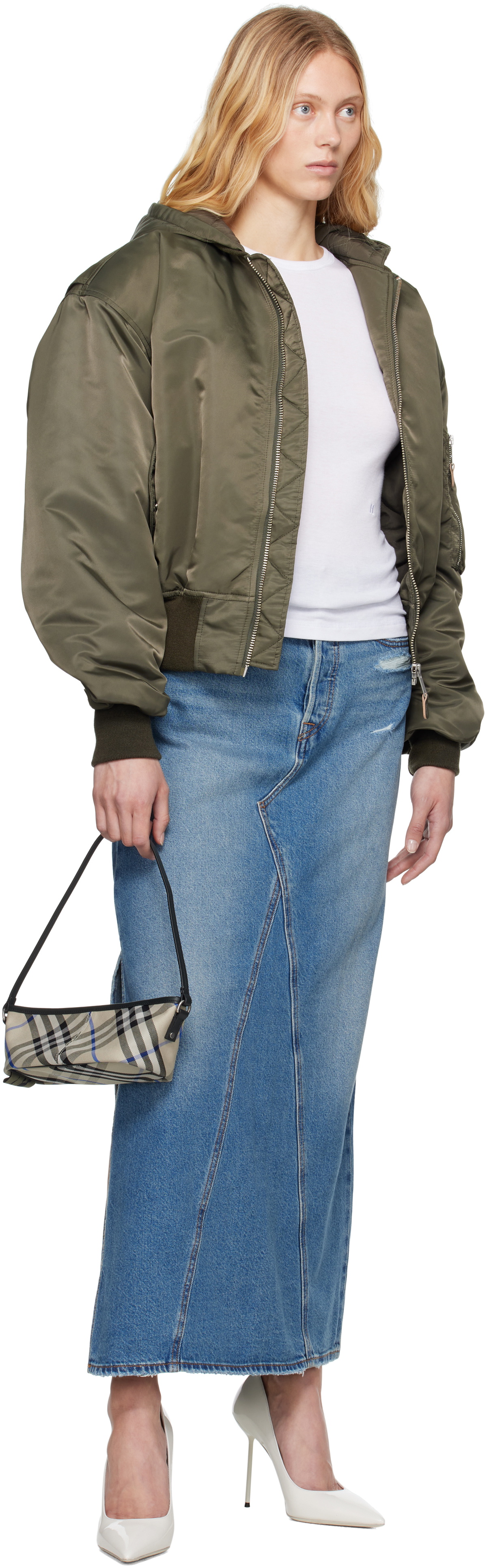 Levi's Blue Icon Denim Maxi Skirt