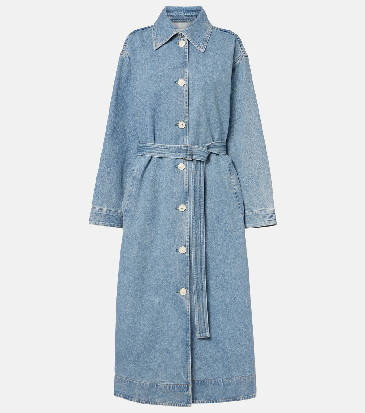 Agolde Denim wrap coat