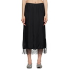 ANINE BING Black Shelby Midi Skirt