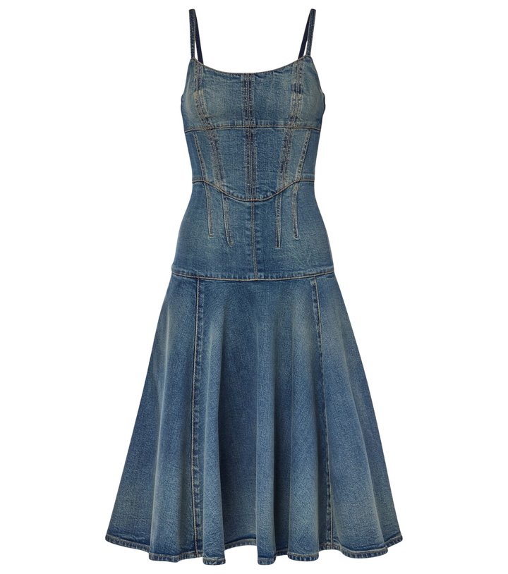 Photo: McQueen Denim midi dress
