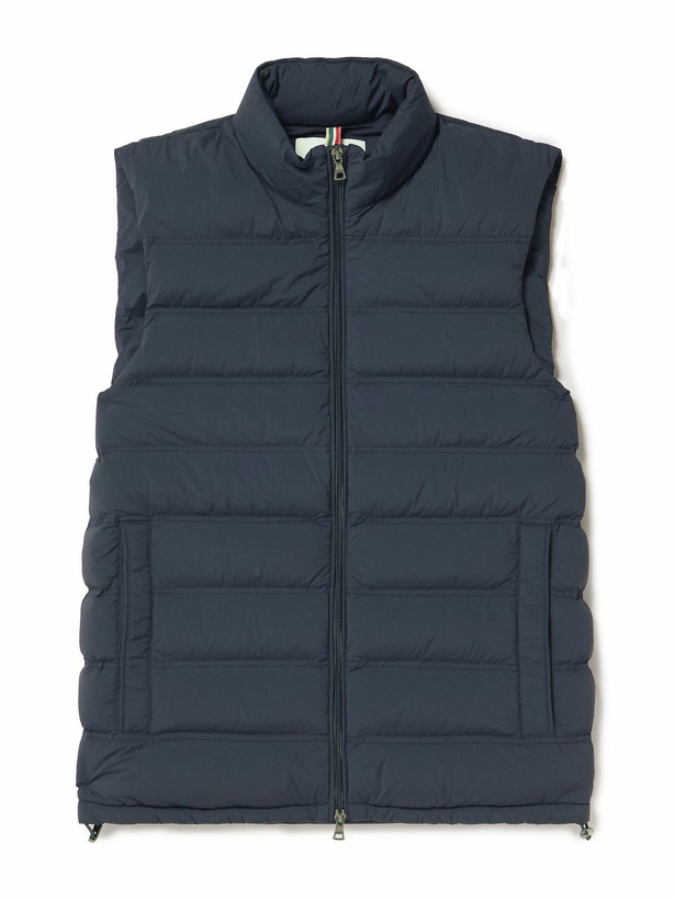 Photo: Orlebar Brown - Hopper Slim-Fit Quilted Stretch-Shell Down Gilet - Blue