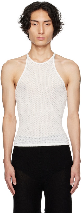 Photo: Dion Lee White Serpent Tank Top