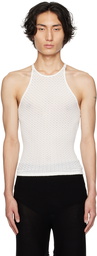 Dion Lee White Serpent Tank Top