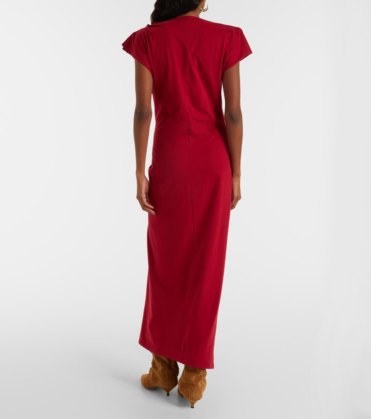Isabel Marant Nadela gathered cotton maxi dress