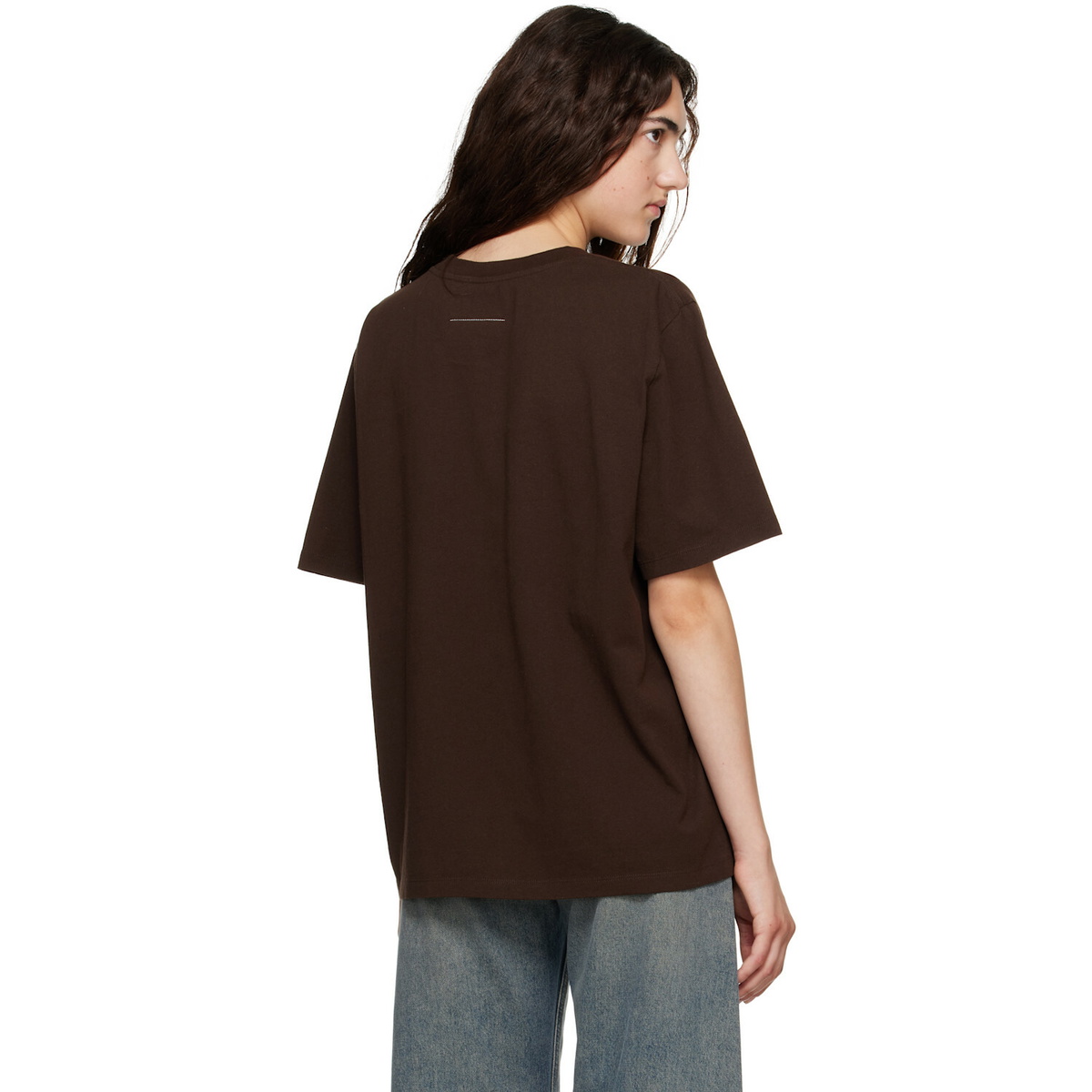 MM6 Maison Margiela Brown Printed T-shirt