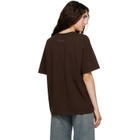 MM6 Maison Margiela Brown Printed T-shirt