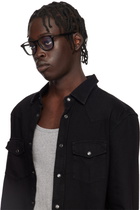 TOM FORD Black Square Blue Block Glasses