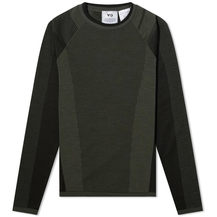 Photo: Y-3 Long Sleeve Running Knit Base Layer Tee