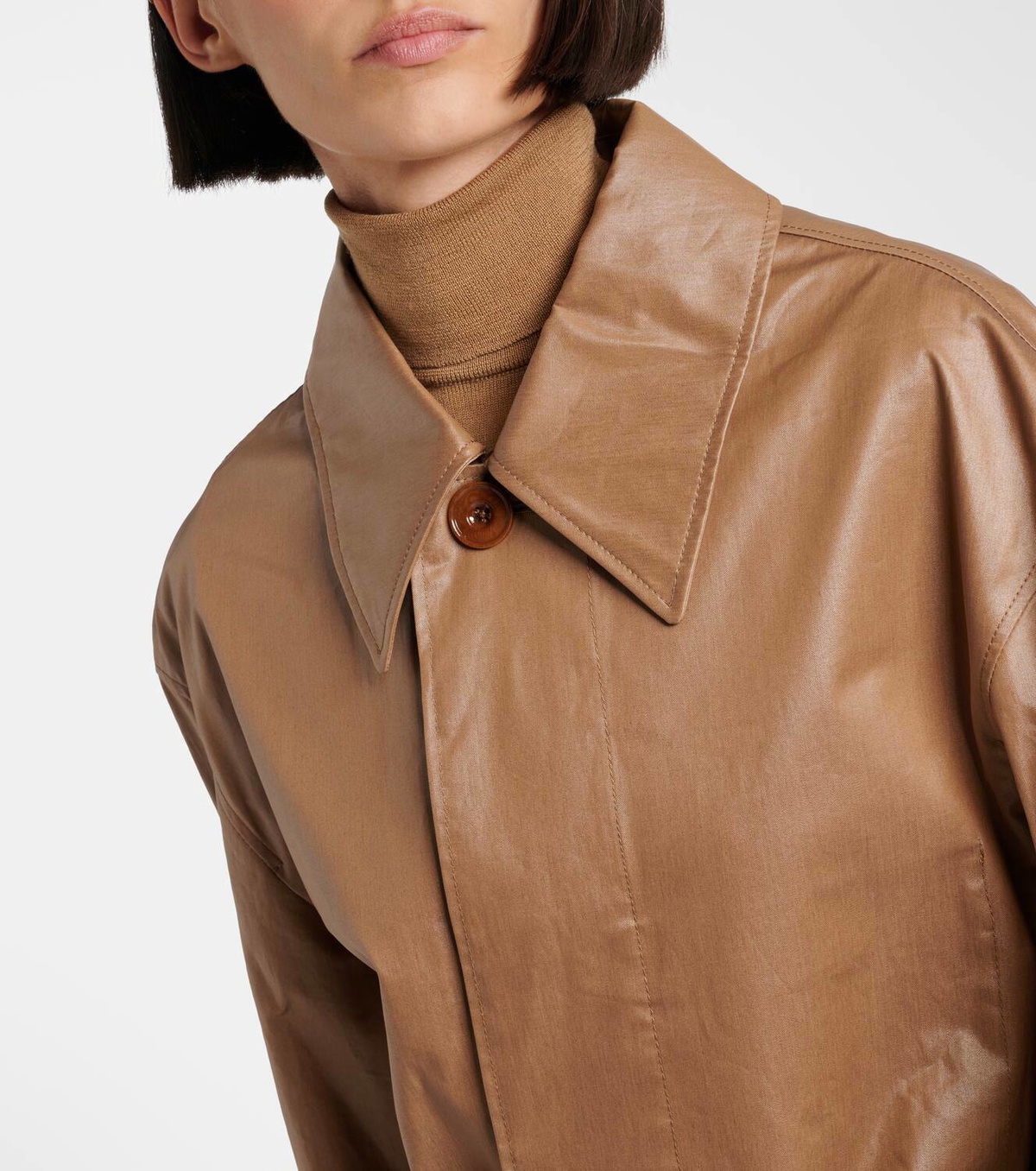 Lemaire Belted cotton raincoat