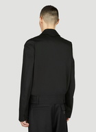 Alexander McQueen - Military Cropped Bomber Jacket in Black