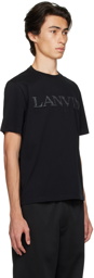 Lanvin Black Embroidered T-Shirt