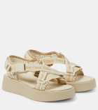 Chloé Mila logo platform sandals