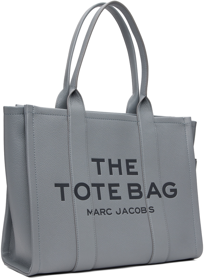 Marc Jacobs Gray 'The Leather Large' Tote Marc Jacobs