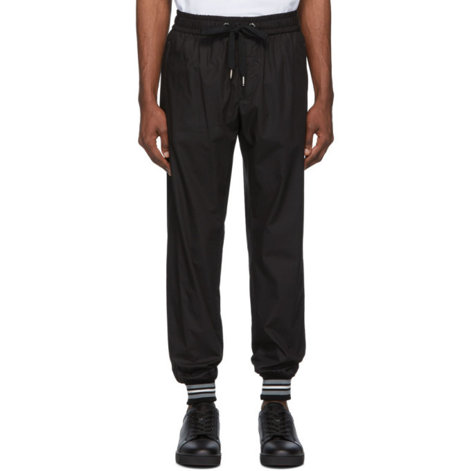 Photo: Dolce and Gabbana Black Cotton Lounge Pants