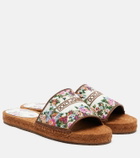Dolce&Gabbana Floral espadrille slides