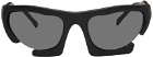 HELIOT EMIL Black Wraparound Sunglasses