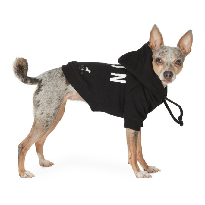 Photo: Dsquared2 Black Poldo Dog Couture Edition Icon Ottawa Hoodie