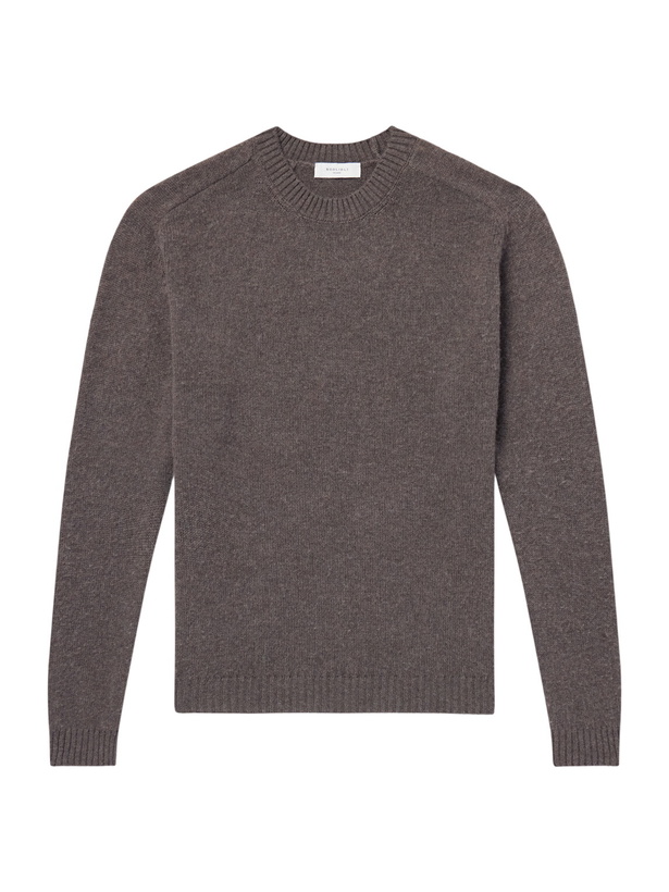 Photo: Boglioli - Wool and Cashmere-Blend Sweater - Brown