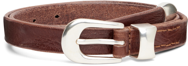 Photo: OUR LEGACY Brown 2cm Belt
