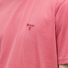Barbour Men's Garment Dyed T-Shirt in Pink