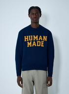 HUMAN MADE Logo Motif Cotton Sweater
