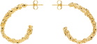 Veneda Carter Gold Medium VC003 Open Hoop Earrings