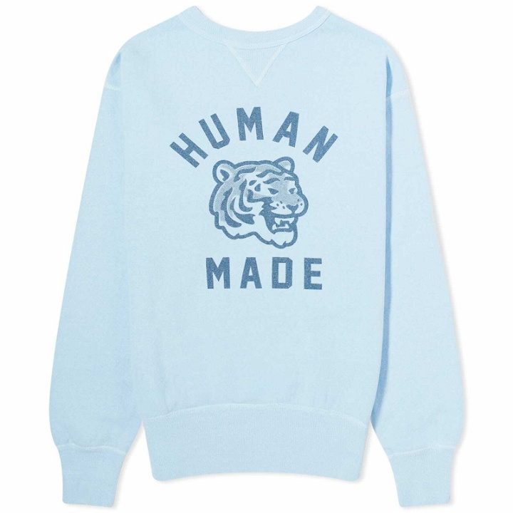 Photo: Human Made Men's Tsuriami Tiger Sweatshirt in Blue