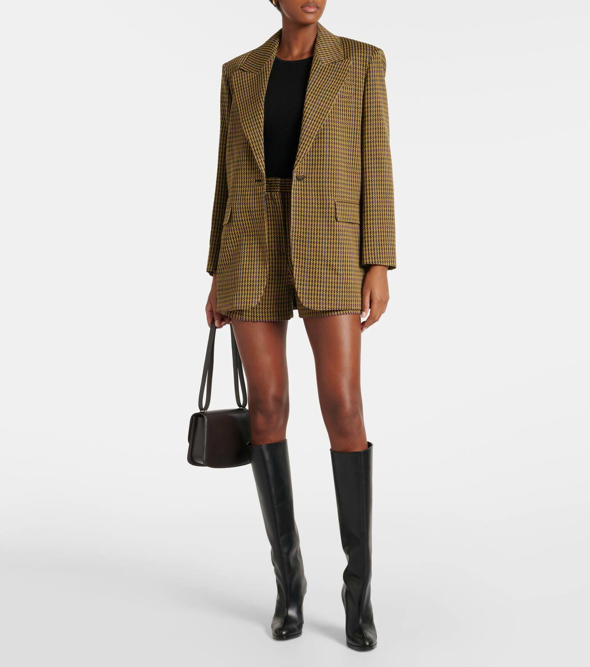 Max Mara Atlanta houndstooth wool-blend blazer Max Mara