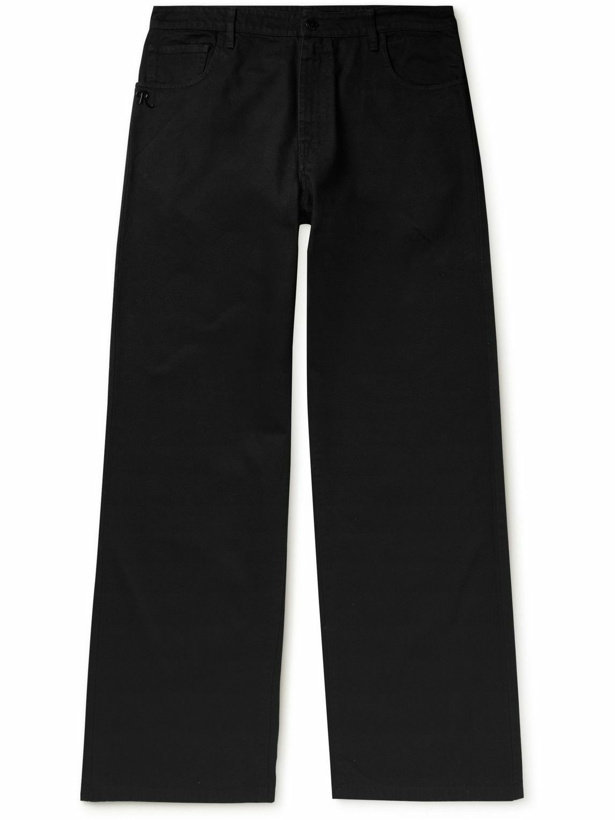 Photo: Raf Simons - Wide-Leg Jeans - Black