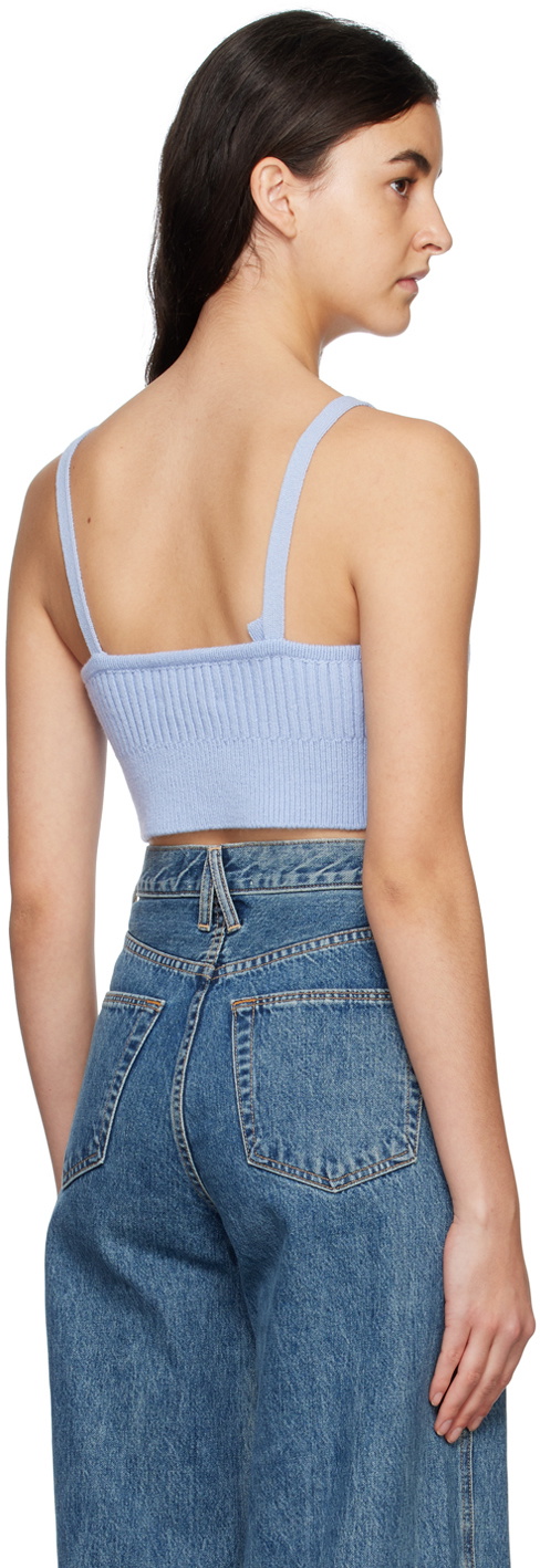 HALFBOY Blue V-Neck Tank Top