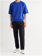 RAG & BONE - City Organic Loopback Cotton-Jersey Sweatshirt - Blue