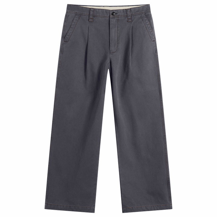 Photo: Bound Men's Heavy Canvas Workwear Trousers in Navy