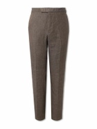 Kingsman - Straight-Leg Linen Suit Trousers - Brown