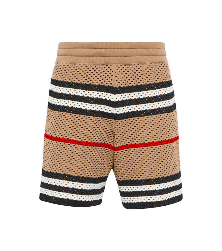 Photo: Burberry - Knitted checked shorts