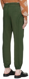 Eckhaus Latta Green Bonded Lounge Pants