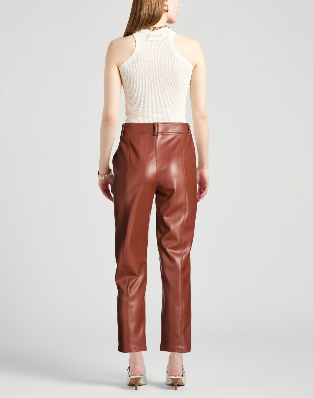 Manila Grace Womens Pants Tan