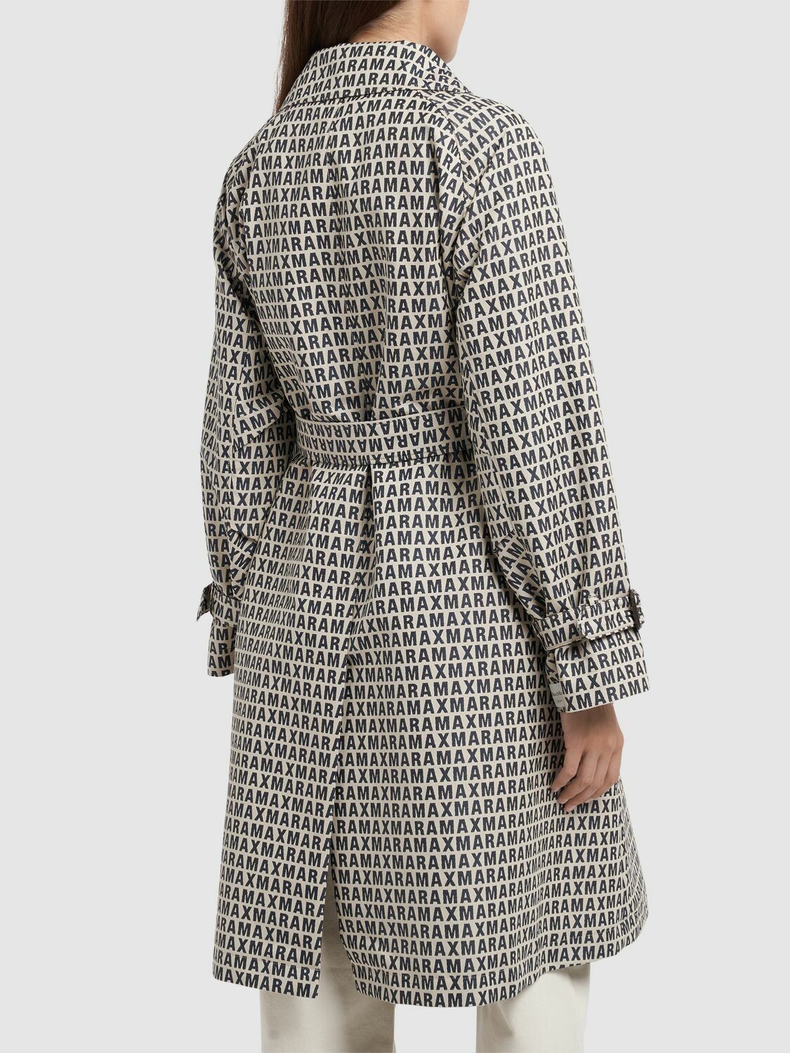 トレンチコート MAX MARA SALSA OVERSIZE TRENCH COAT IN JACQUARD Oversized jacquard trench coat, gold | 