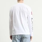 Comme des Garçons Play Red Heart Long Sleeve T-Shirt in White