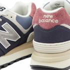 New Balance Men's U574LGFN Sneakers in Blue Navy