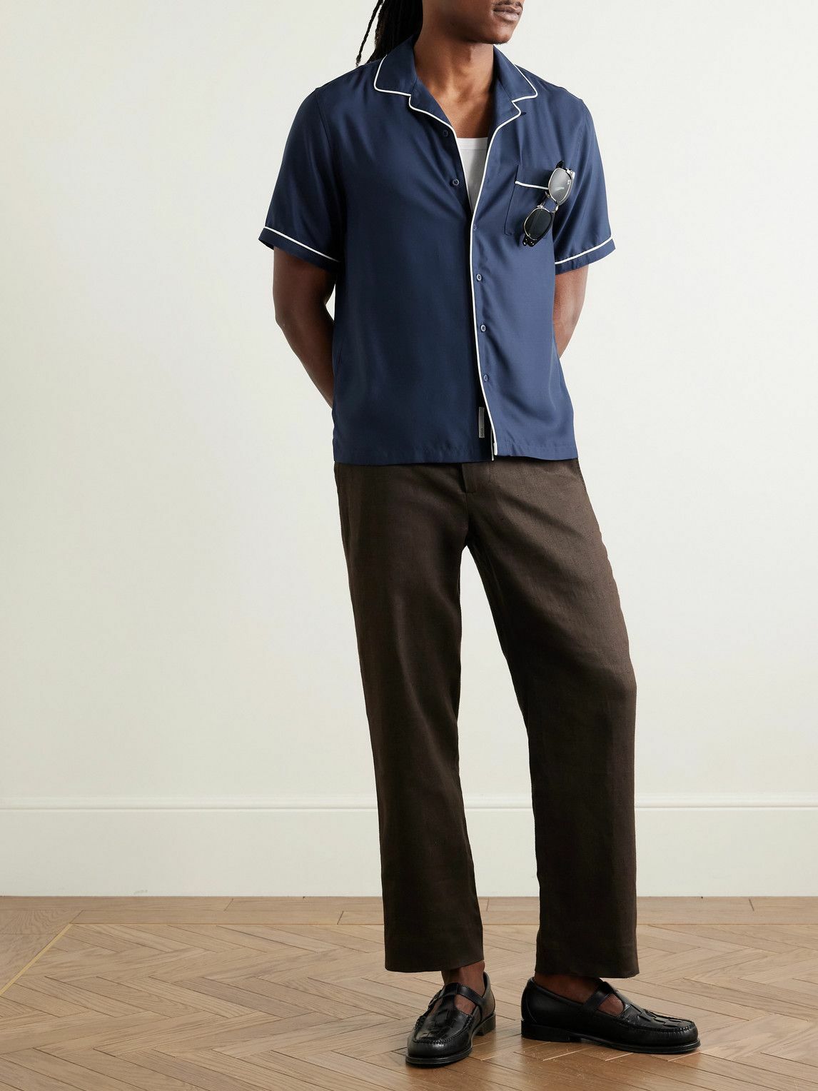 Onia - Vacation Convertible-Collar TENCEL™ Lyocell Shirt - Blue
