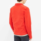 Moncler Grenoble Men's Tricolour Zip Fleece in Red