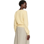 TONYWACK Yellow Superfine Wool Commando V-Neck Sweater