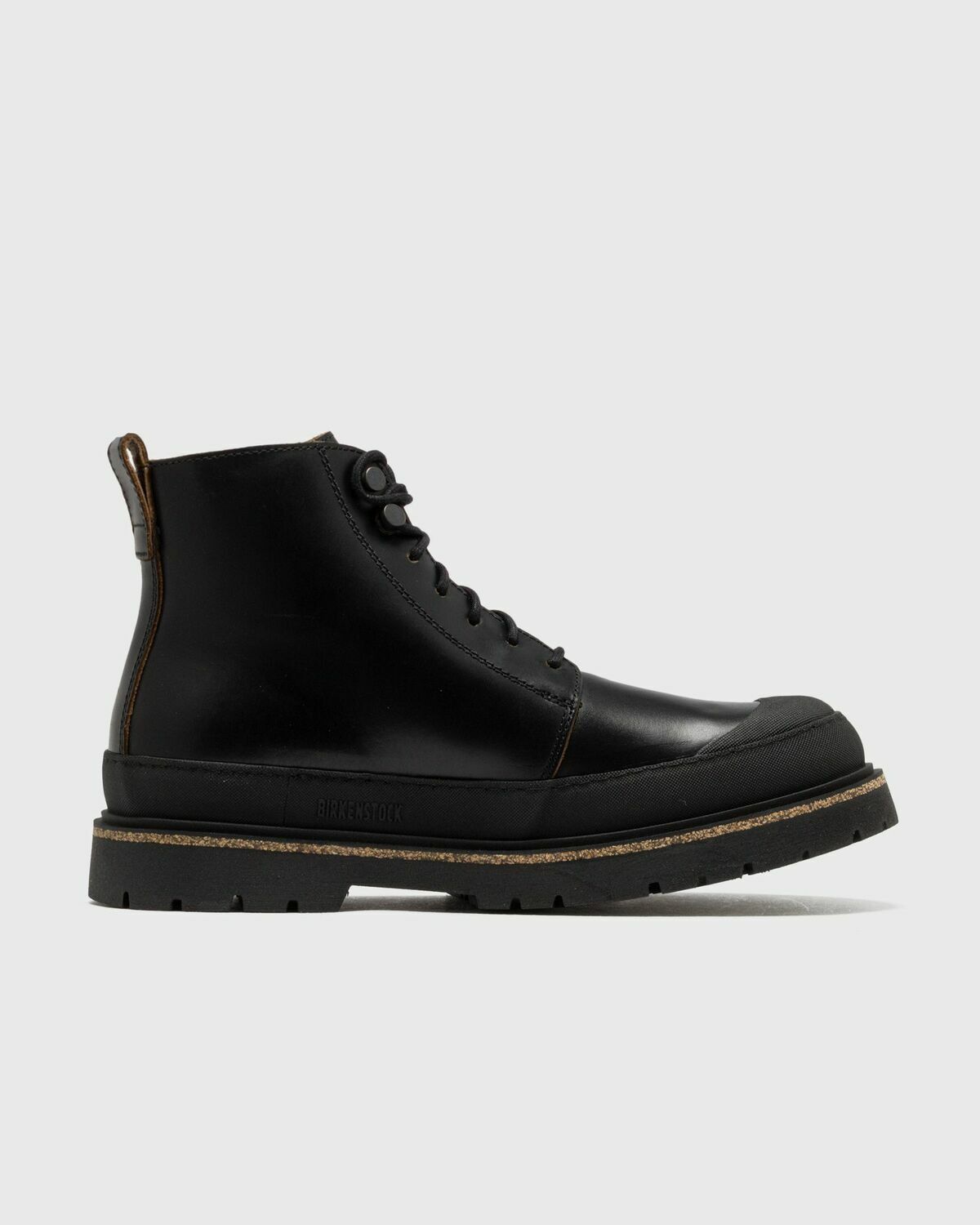 Birkenstock Prescott Natural Leather Black Boots