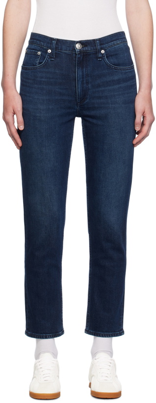 Photo: rag & bone Blue Wren Ankle Slim Jeans