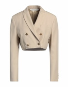 Palm Angels Womens Jacket in Beige