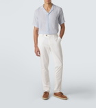 Orlebar Brown Maitan linen bowling shirt