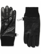Bottega Veneta - Cashmere-Lined Leather Gloves - Black
