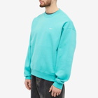 Nike Men's NRG Crew Sweat in Washed Teal/White